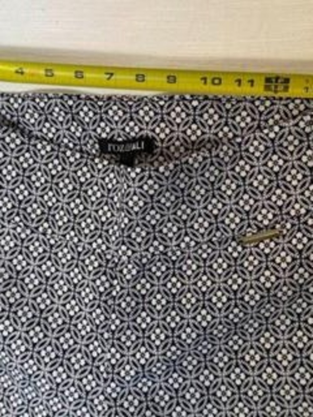 Roz & Ali Black White Pants Size 10 Black/White - Picture 5 of 8